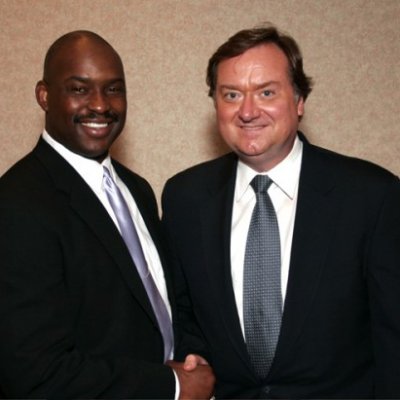 Kendall C. Wright with Tim Russert
