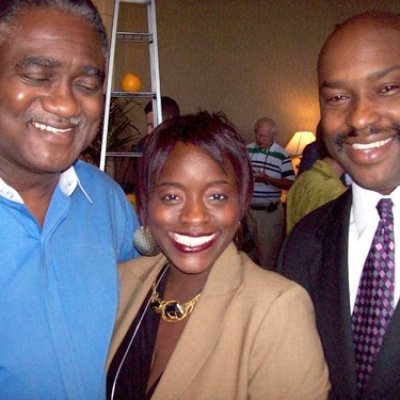 Kendall C. Wright with George Curry and Abigail Moats